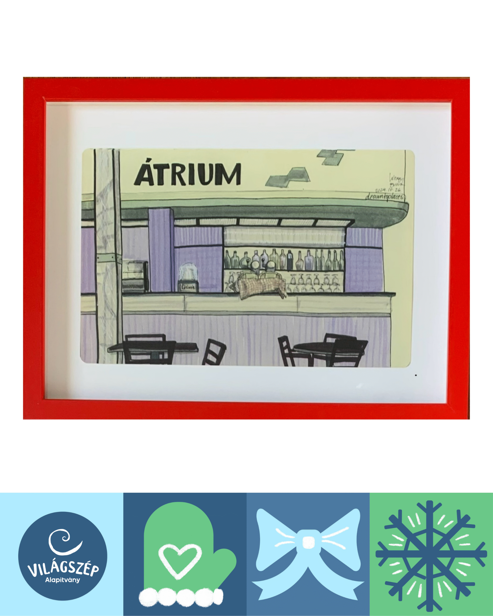 DRAWN TO PLACES | Átrium rajz