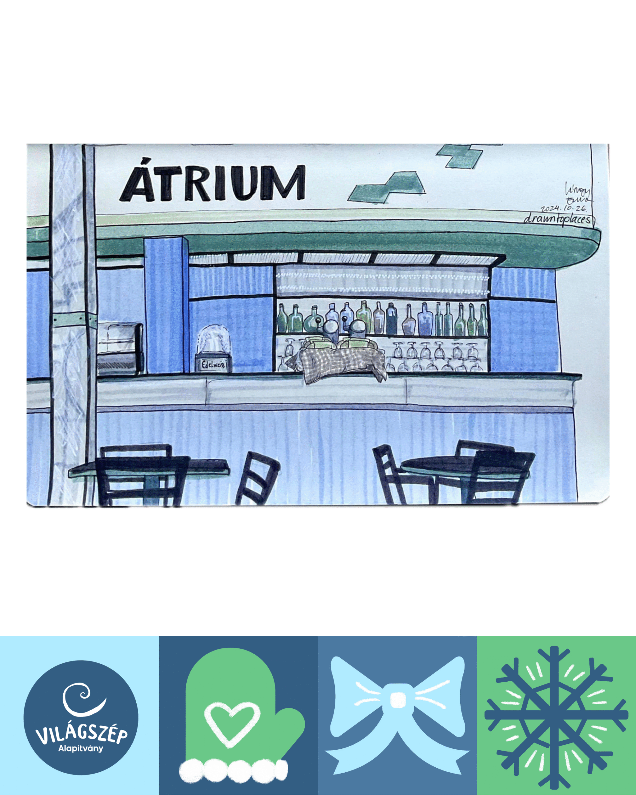 DRAWN TO PLACES | Átrium rajz - Image 2