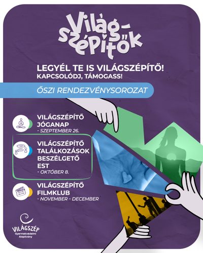 Világszépítő találkozások beszélgető est - adományjegy
